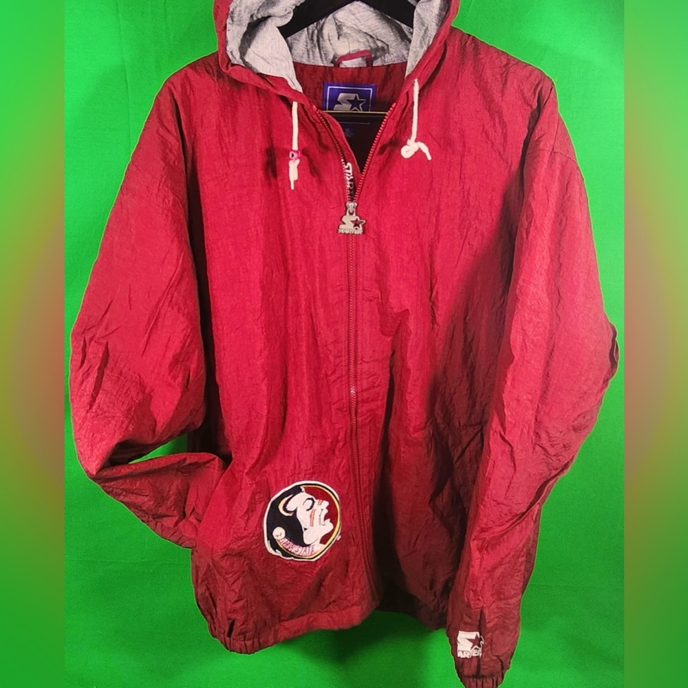 STARTER Florida State Seminoles Full Zip Jacket NFL , Vintage (SIZE: XL)